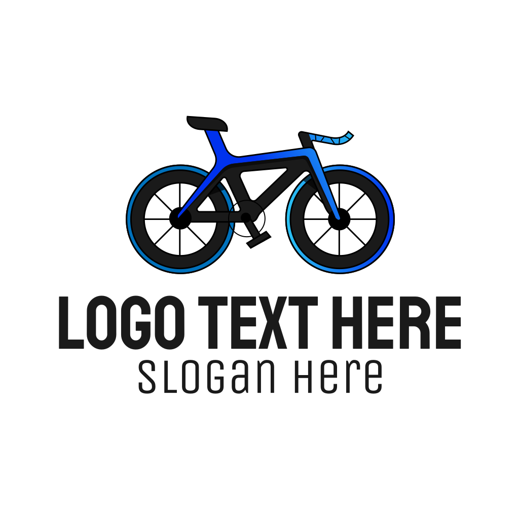 Blue Road Bike Logo | BrandCrowd Logo Maker