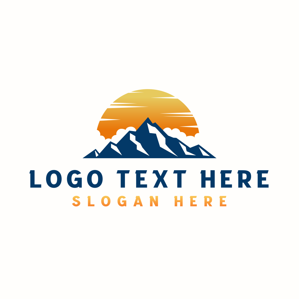 Mountain Clouds Sunset Logo | BrandCrowd Logo Maker