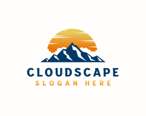 Clouds - Mountain Clouds Sunset logo design