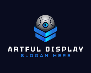 Modern Surveillance Camera Software logo design