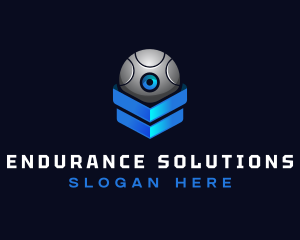 Modern Surveillance Camera Software logo design