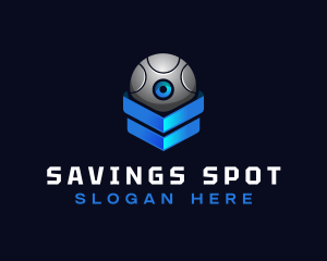 Modern Surveillance Camera Software logo design