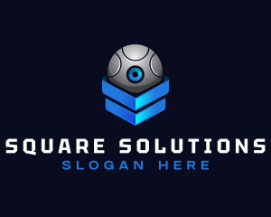 Modern Surveillance Camera Software logo design