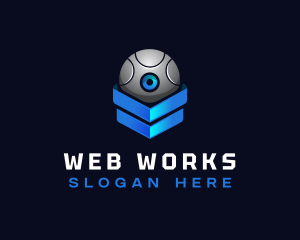 Web - Modern Surveillance Camera Software logo design