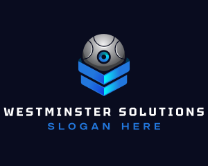 Modern Surveillance Camera Software logo design