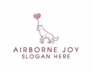 Balloon - Heart Balloon Dog logo design