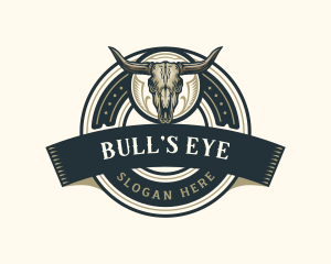 Bull Skull Ranch logo design