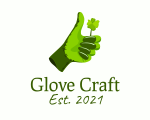 Gloves - Lucky Gardening Gloves logo design
