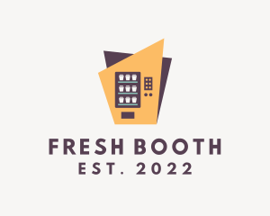 Booth - Retro Food Vending Machine logo design