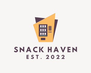 Retro Food Vending Machine logo design