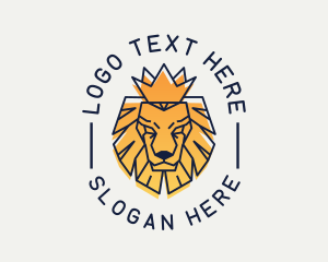 Investment - Gradient Crown Lion logo design