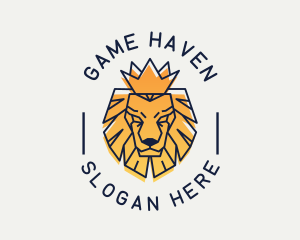Artisan - Gradient Crown Lion logo design
