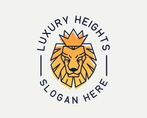 Penthouse - Gradient Crown Lion logo design