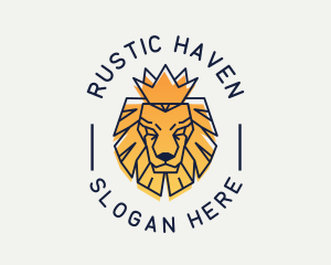 Finance - Gradient Crown Lion logo design