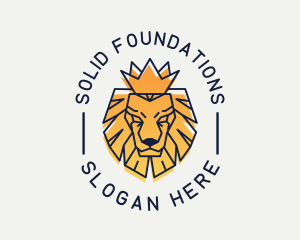 Artisan - Gradient Crown Lion logo design