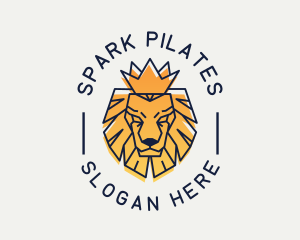 Stock Market - Gradient Crown Lion logo design