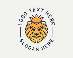 Strategist - Gradient Crown Lion logo design