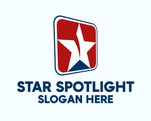 Tilted Star Icon logo design