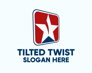 Tilted - Tilted Star Icon logo design