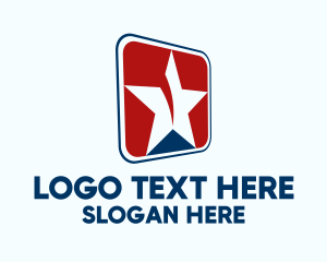 Modern - Tilted Star Sports logo design
