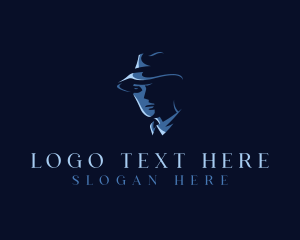 Mysterious Detective Gentleman Logo