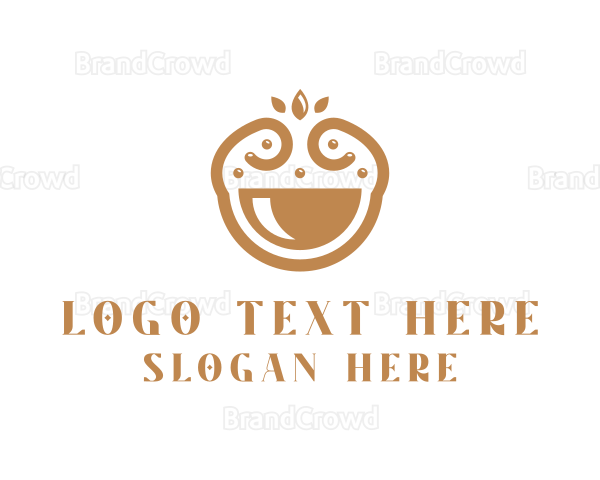 Elegant Happy Bowl Logo