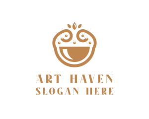 Elegant Happy Bowl logo design