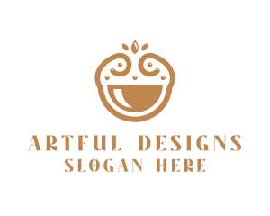 Elegant Happy Bowl logo design