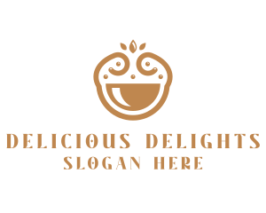 Elegant Happy Bowl logo design