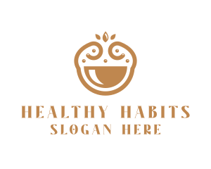 Elegant Happy Bowl logo design