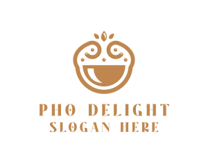 Elegant Happy Bowl logo design