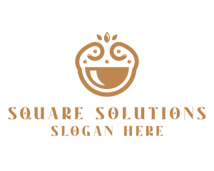 Elegant Happy Bowl logo design