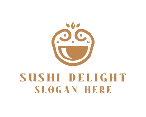 Elegant Happy Bowl logo design