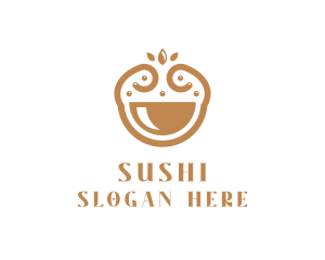 Elegant Happy Bowl logo design