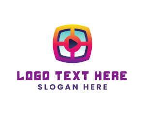 Play - Window Media App logo design
