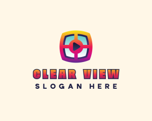  Window Media App logo design