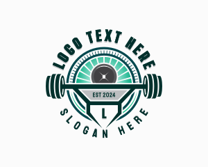 Barbell Workout Gym Logo