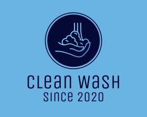 Washing - Hand Washing Soap Bubbles logo design