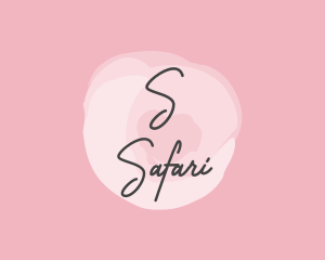 Expensive - Fashion Watercolor Glam logo design