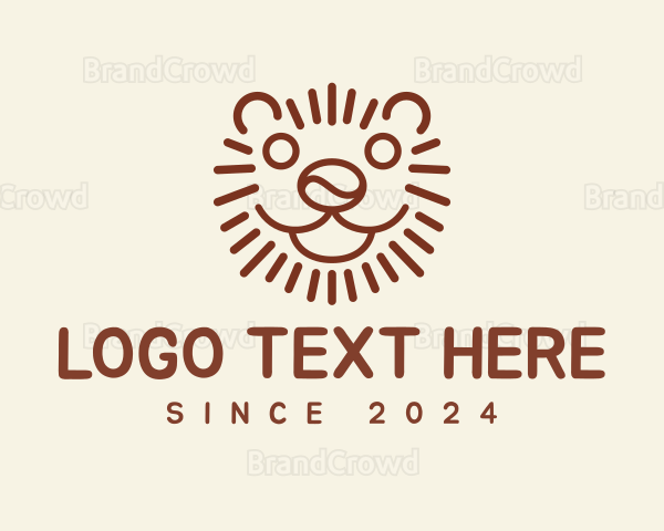 Coffee Bean Lion Tiger Logo