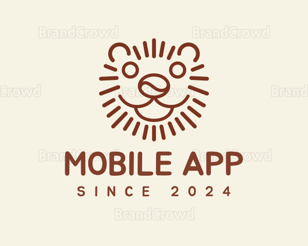 Coffee Bean Lion Tiger Logo