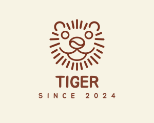 Coffee Bean Lion Tiger logo design