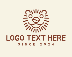 Minimalist - Coffee Bean Lion Tiger logo design