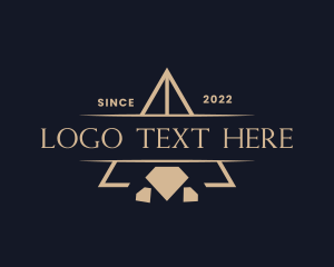 Triangle - Jewelry Emblem Wordmark logo design