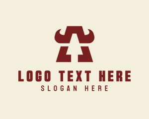 Brand - Arrow Horns Letter A logo design