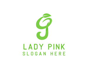 Green Organic Letter G Logo
