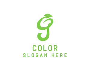Environmental - Green Organic Letter G logo design