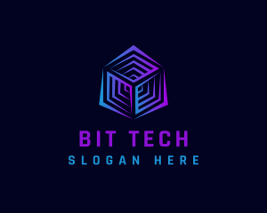 Cyber Tech Cube logo design