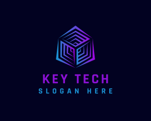 Cyber Tech Cube logo design