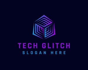 Cyber Tech Cube logo design